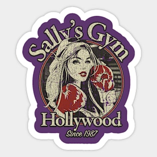 Sally's Gym 1987 Sticker